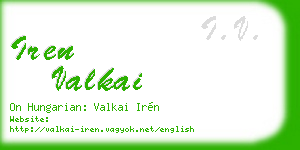 iren valkai business card